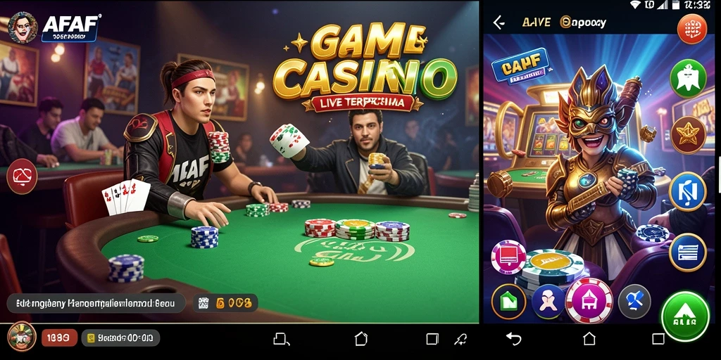 Tampilan gameplay Live Casino yang mengasyikkan di AFAF.