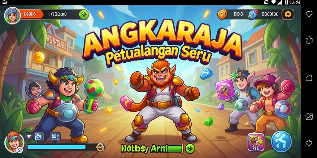 Gameplay seru ANGKARAJA dengan berbagai tantangan menarik.