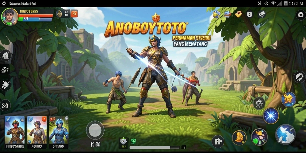 Screenshot ANOBOYTOTO menampilkan visual gameplay strategi yang menarik.