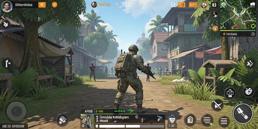Tangkapan layar karakter dalam gameplay menarik di AP686.