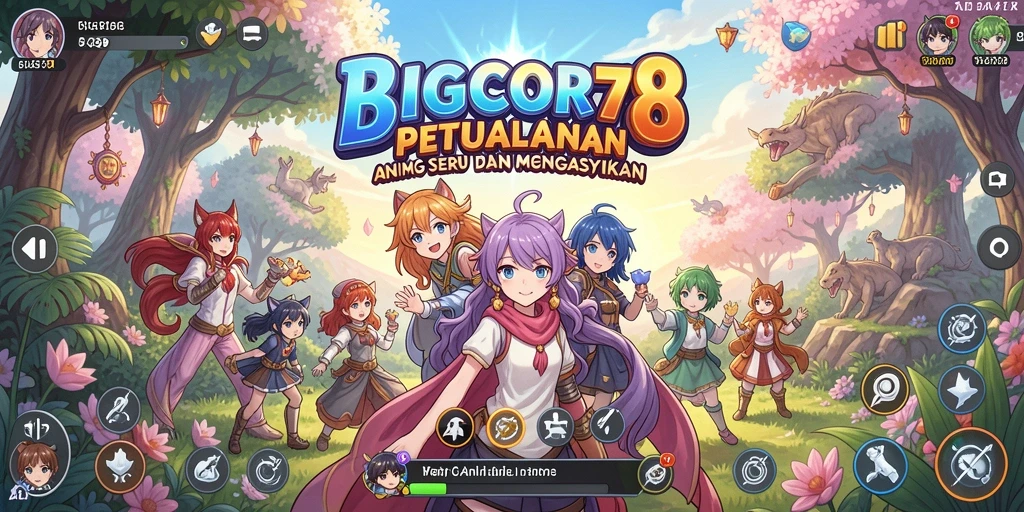 Screenshot gameplay BIGCOR78 yang menampilkan aksi seru dari karakter Anime.