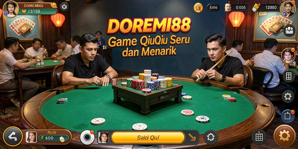Tampilan menarik saat bermain QiuQiu di DOREMI88.