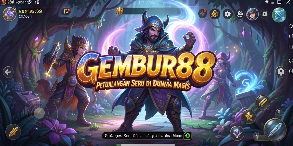 Tampilan gameplay GEMBUR88 yang penuh petualangan dan tantangan.