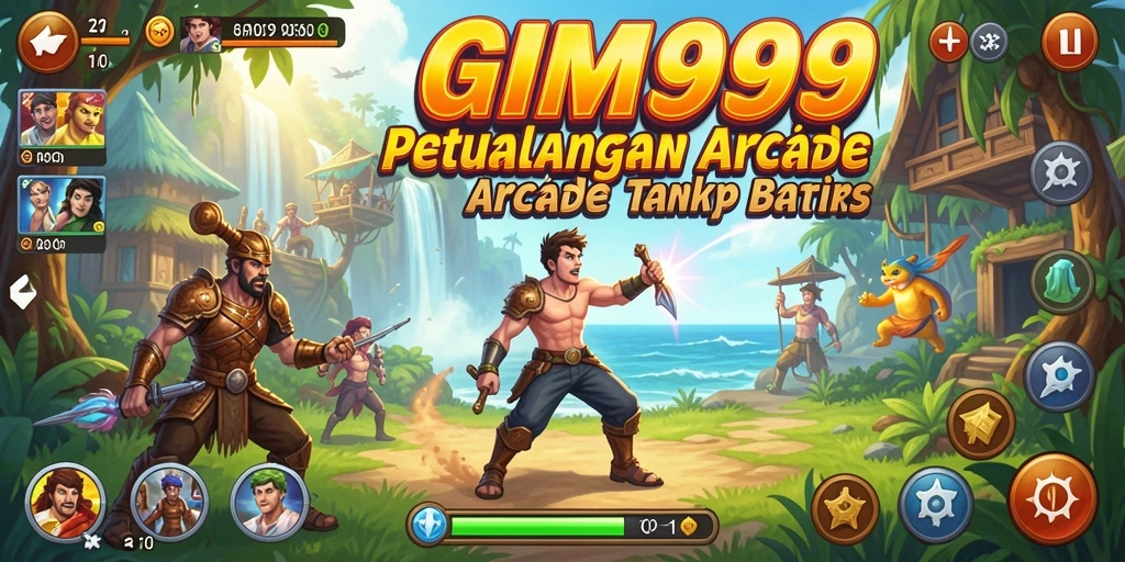 Screenshot GIM999 menampilkan gameplay menarik dari game Arcade.