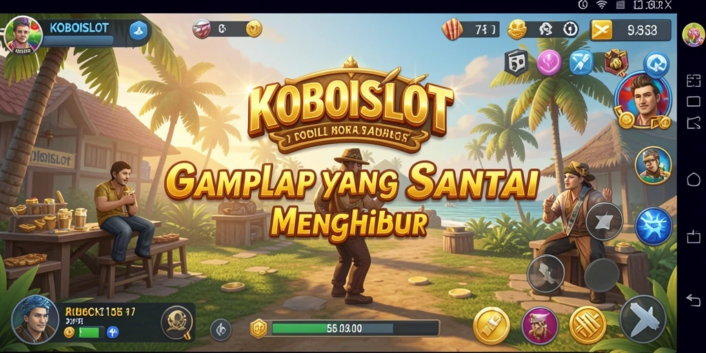 Tampilan menarik dari gameplay KOBOISLOT yang seru dan menghibur.