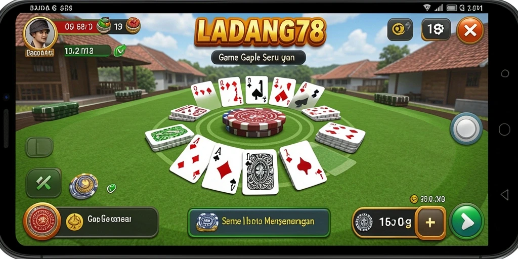 Tampilan gameplay Gaple yang seru dan interaktif.