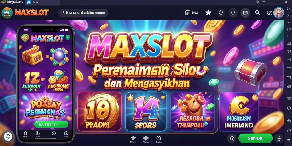 Tampilan gameplay seru di MAXSLOT dengan tema slot yang mengasyikkan.