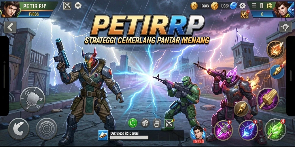Tampilan gameplay PETIRRP yang memukau dan mendebarkan.