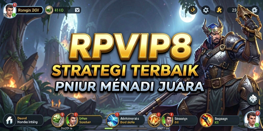 Tangkapan layar utama RPVIP8 menunjukkan aksi strategi intens.