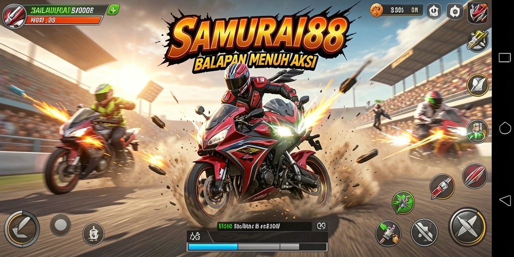 Tangkap momen seru balapan motor di SAMURAI88.
