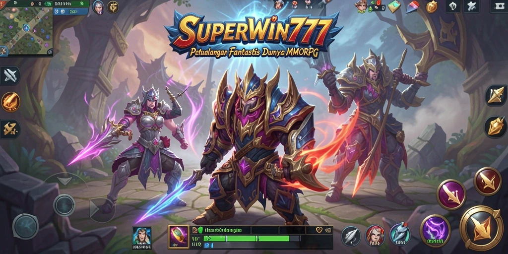 Screenshot gameplay <strong>SUPERWIN777</strong> menunjukkan aksi pertempuran yang mendebarkan.