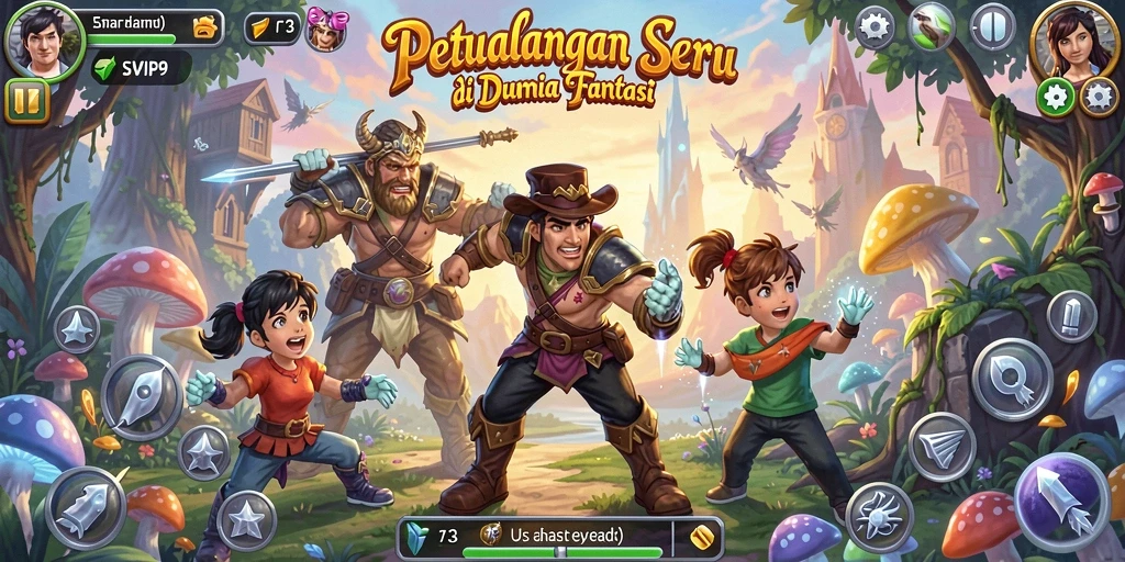 Tampilan gameplay menakjubkan dari SVIP9 dengan petualangan seru.